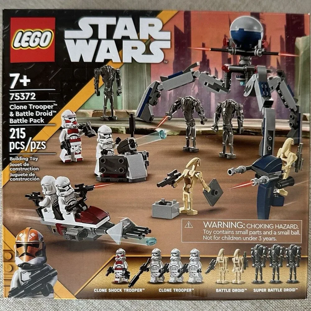 LEGO Star Wars Clone Trooper & Battle Droid Battle Pack Toy 75372 Box NEW